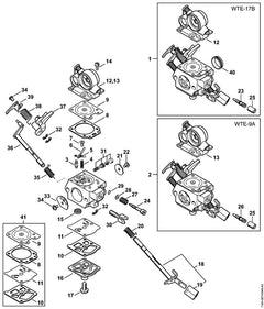 STIHL 11401200605 - Carburetor WTE-17B