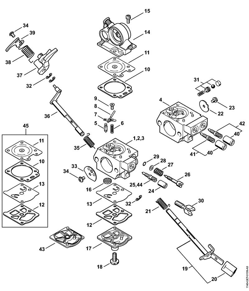 STIHL 11401200202 - Air valve housing