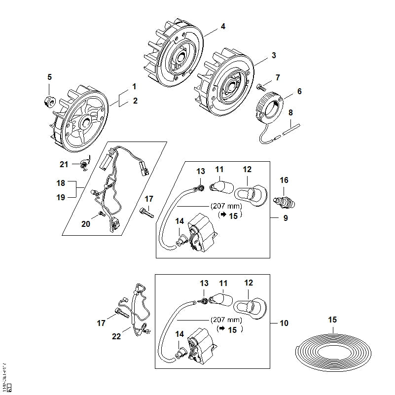 STIHL 11404001209 - Flywheel