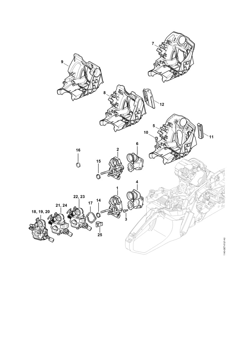STIHL 11400800907 - Air guide shroud