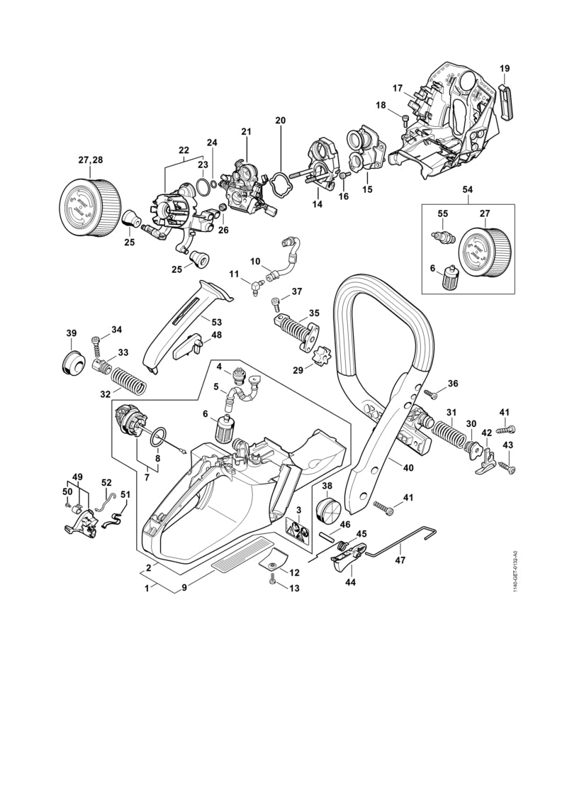 STIHL 11401402802 - Filter housing