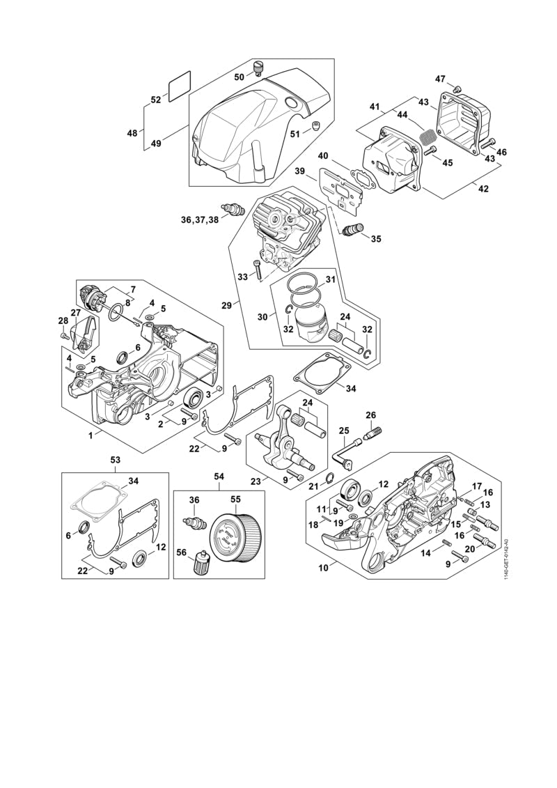 STIHL 11401490602 - Muffler gasket