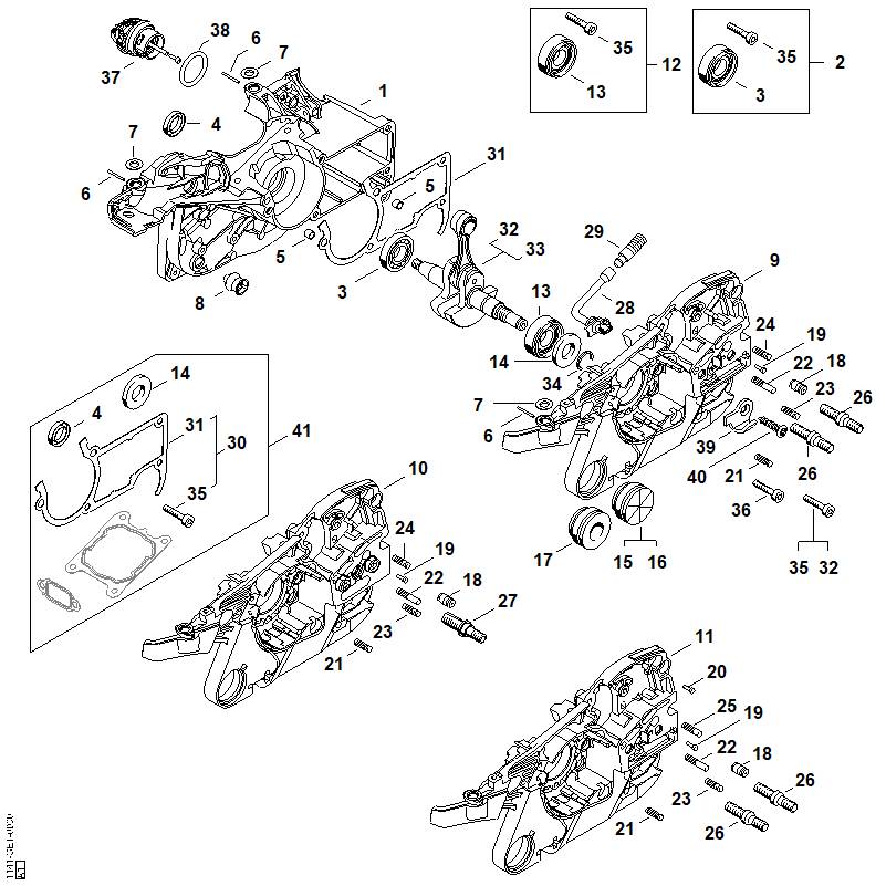 STIHL 11410300407 - Crankshaft
