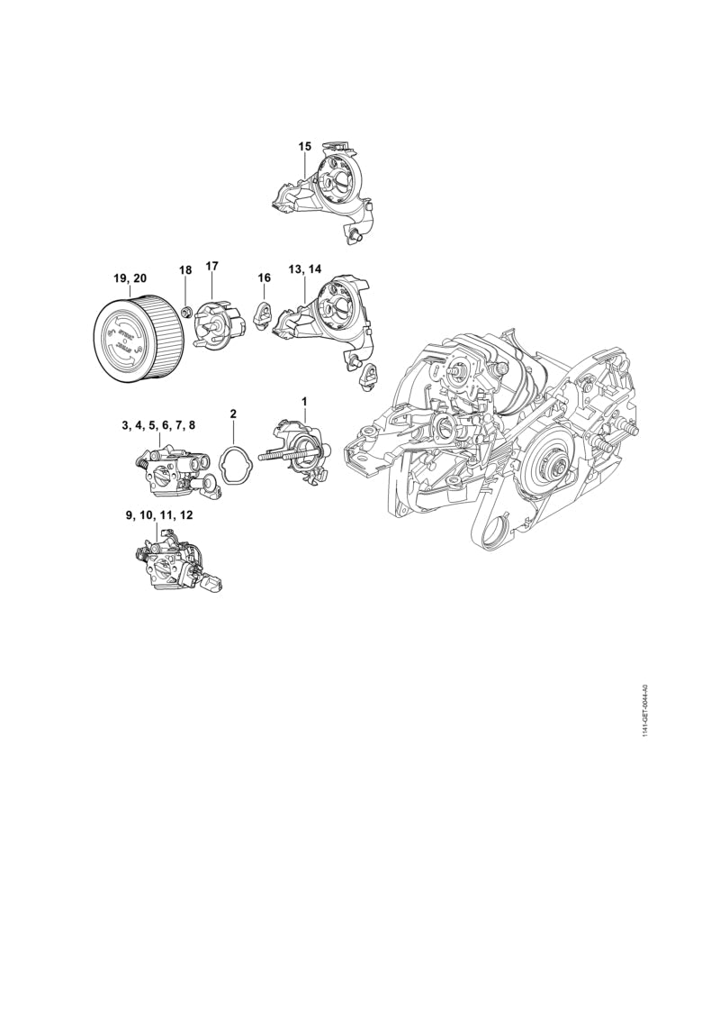 STIHL 11411200606 - Carburetor C1Q-S211B