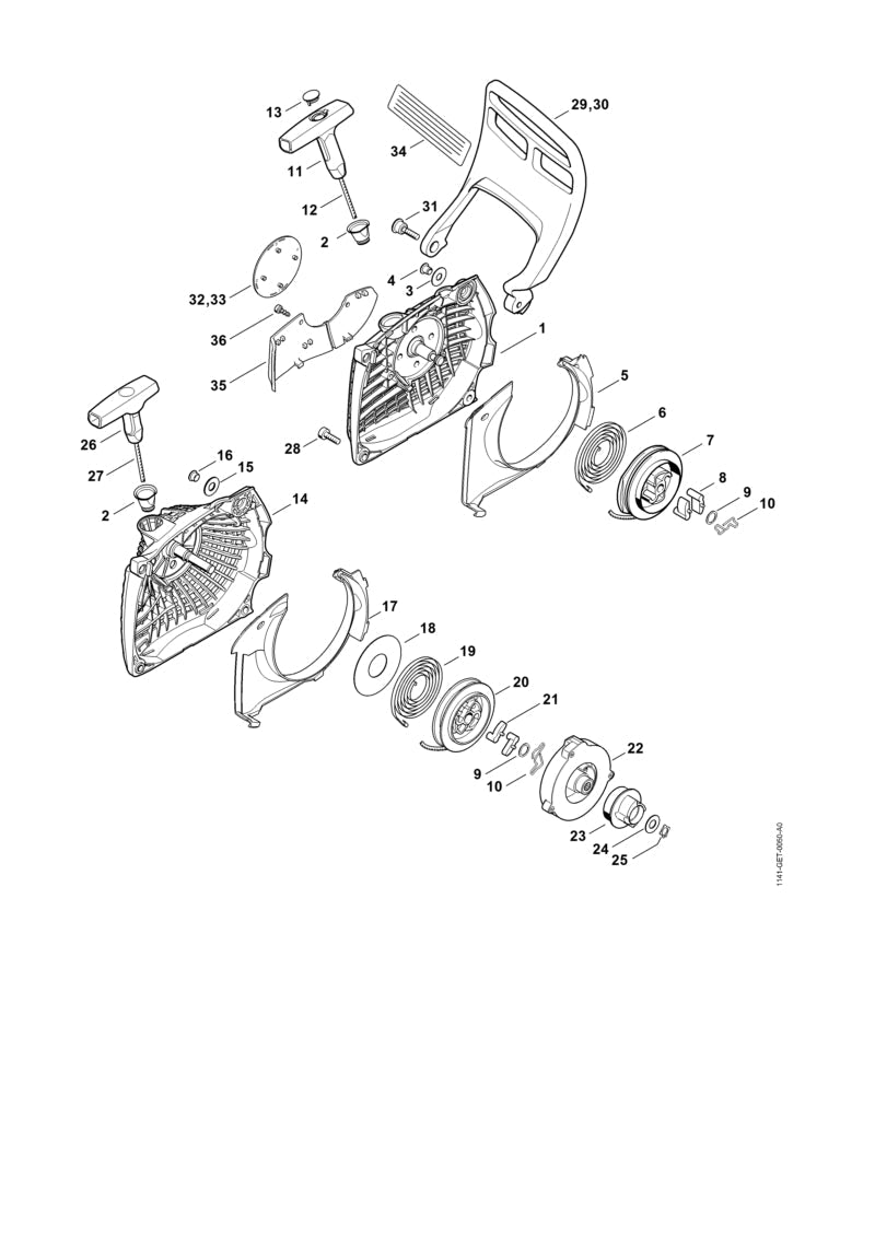 STIHL 11351900600 - Rewind spring