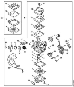 STIHL 11424345120 - Heating element