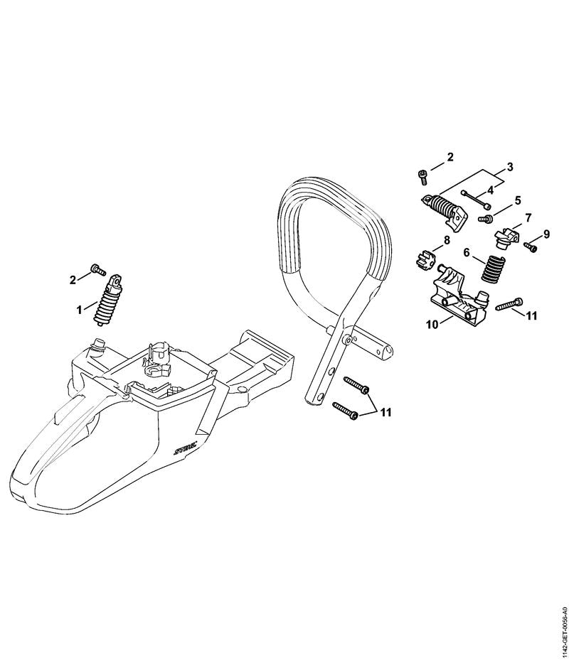 STIHL 11427911900 - Handlebar support