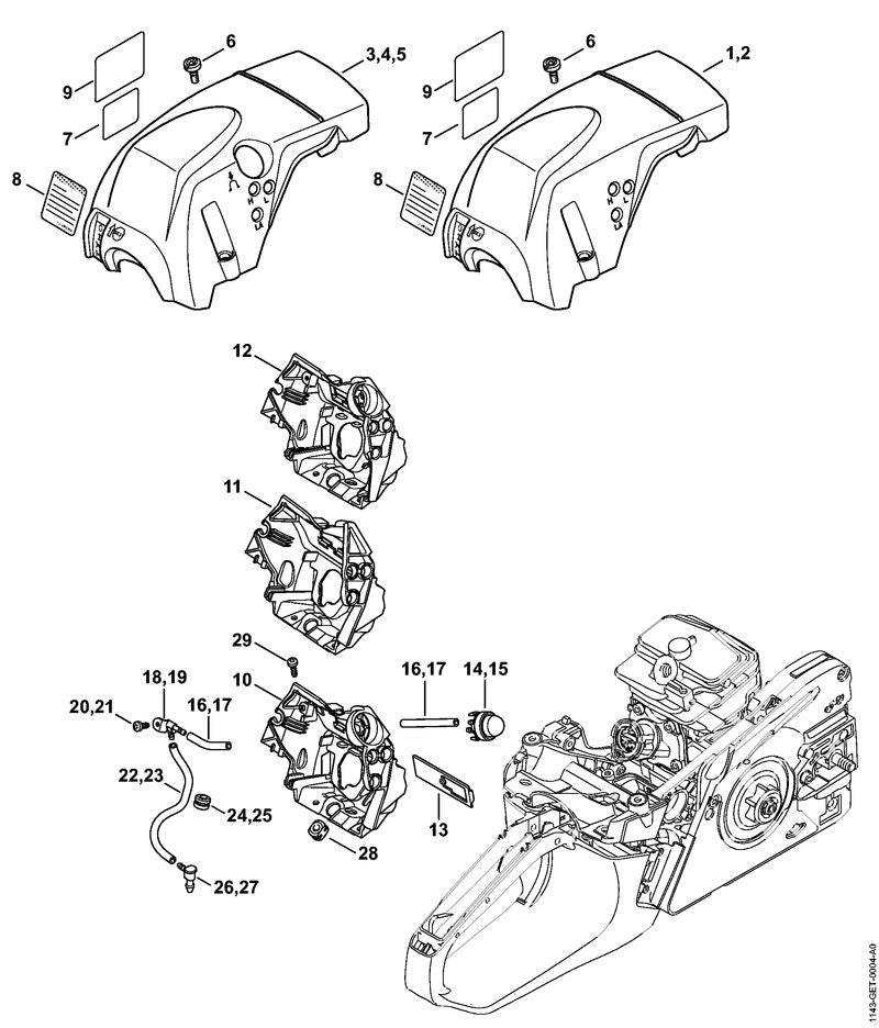 STIHL 11430801601 - Shroud