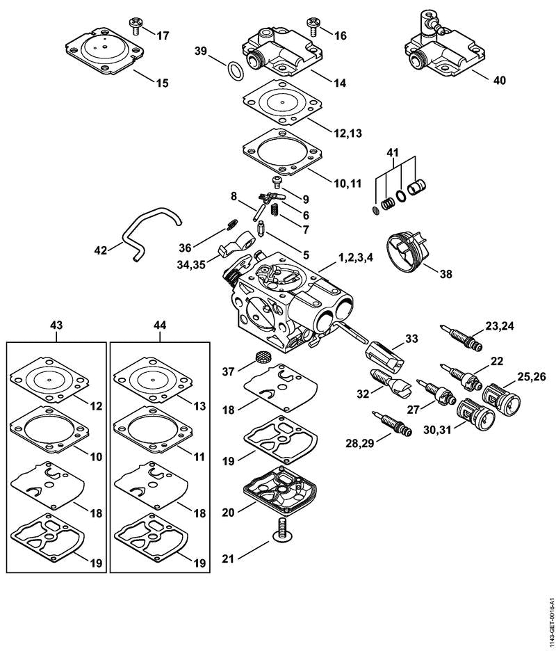 STIHL 11431213503 - Throttle lever