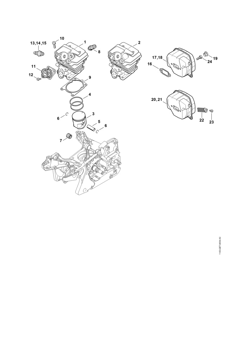 STIHL 11431459000 - Plug