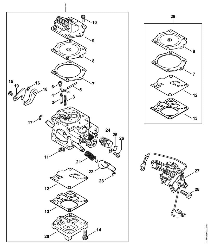 STIHL 11441216601 - Lever
