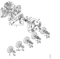 STIHL 11441621000 - Cover washer