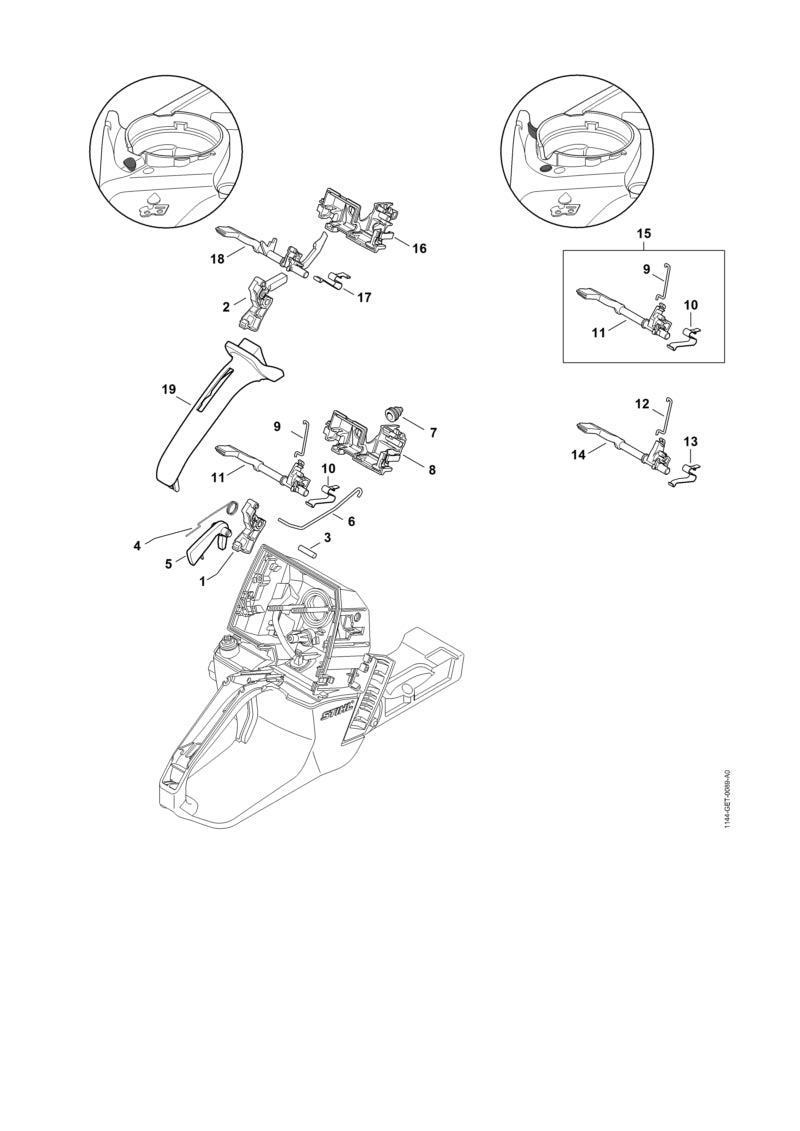 STIHL 11441822110 - Retainer