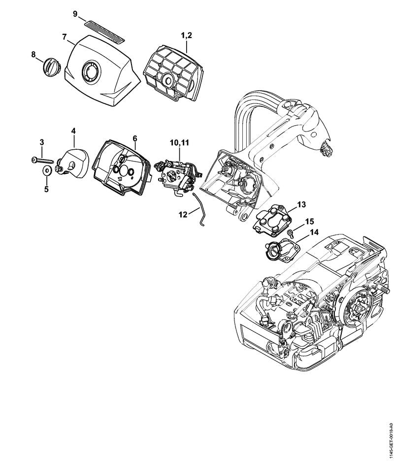 STIHL 11451410902 - Filter base
