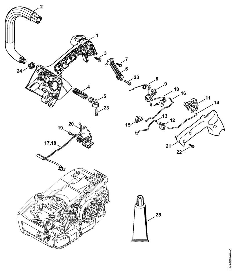 STIHL 11291820801 - Lockout lever