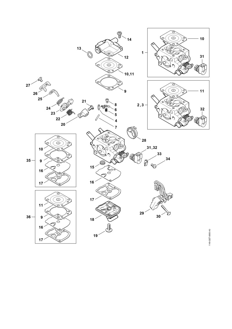 STIHL 11451214700 - Metering diaphragm