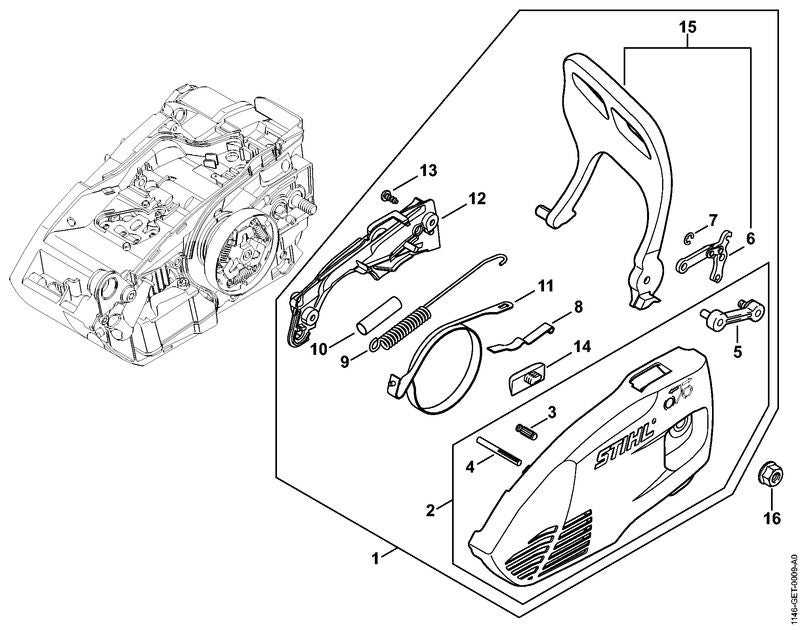 STIHL 11467909101 - Hand guard
