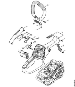 STIHL 11464421601 - Contact spring