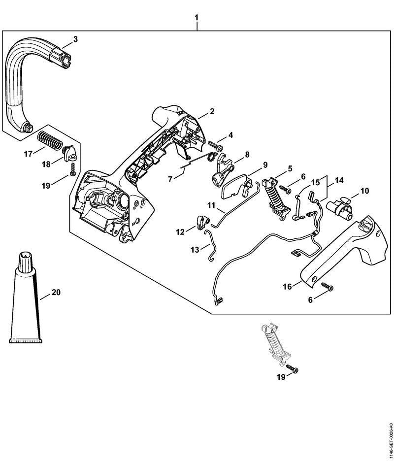 STIHL 11461821503 - Throttle rod