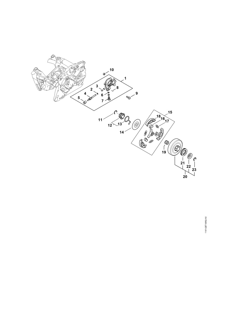 STIHL 11476407110 - Worm gear