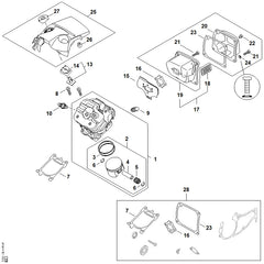 STIHL 11470302003 - Piston Ø 54 mm