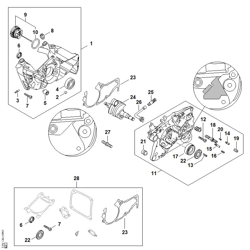 STIHL 11470801701 - Grommet