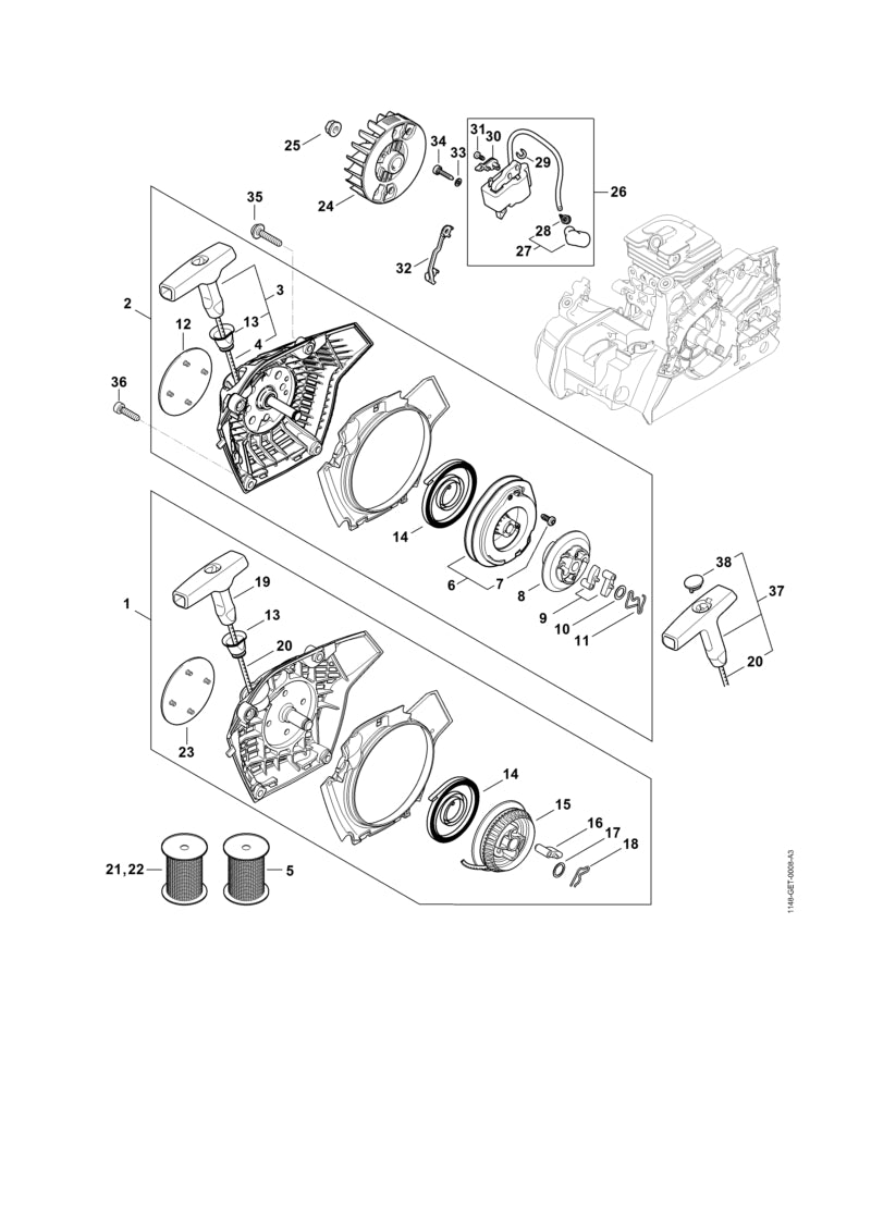 STIHL 00004481207 - Lead retainer