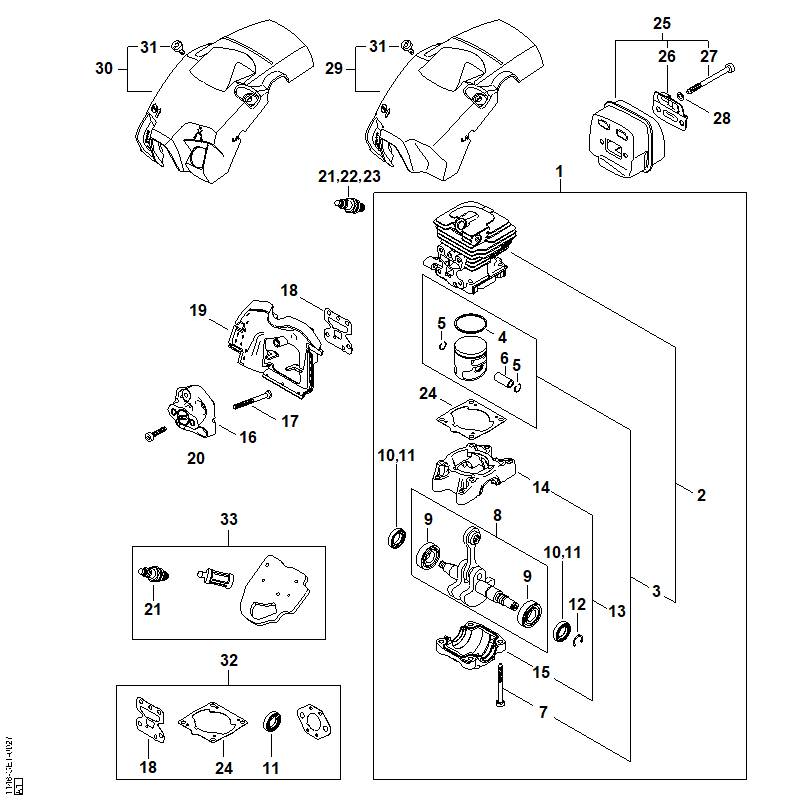 STIHL 11480212501 - Engine pan