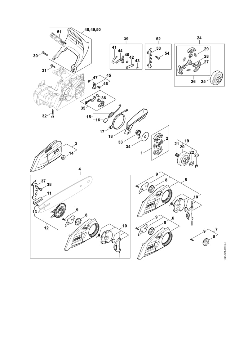STIHL 11486401704 - Chain sprocket cover