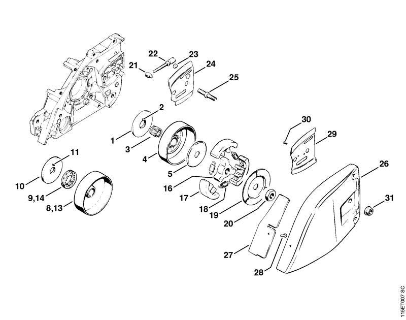 STIHL 00006421221 - Rim sprocket 3/8" 7T