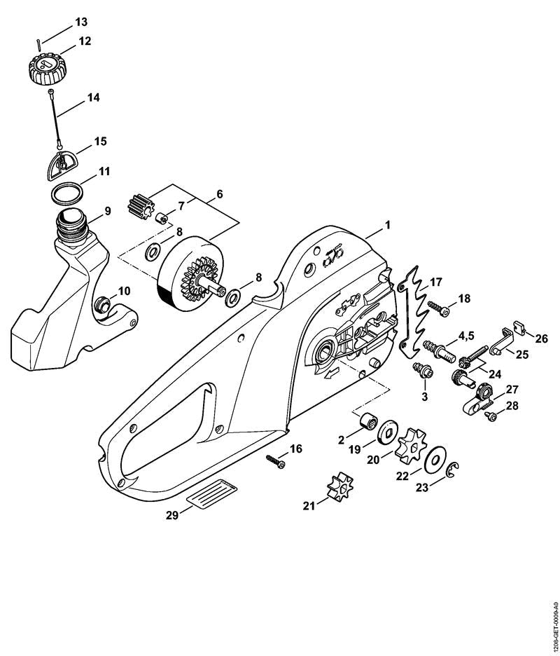 STIHL 12086407551 - Spur gear
