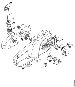 STIHL 12086407551 - Spur gear