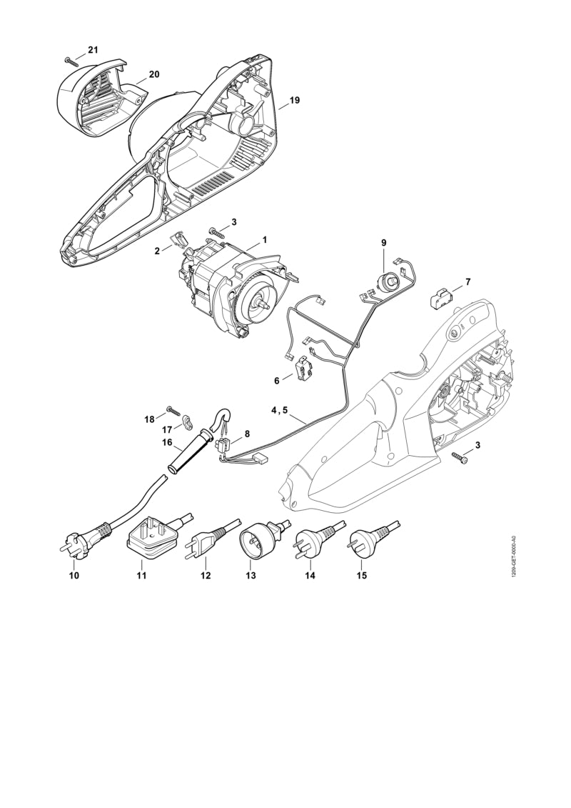 STIHL 12096000209 - Electric motor 230 V/50 Hz