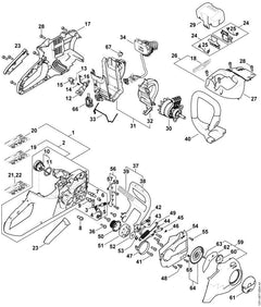 STIHL 12517901001 - Handle housing