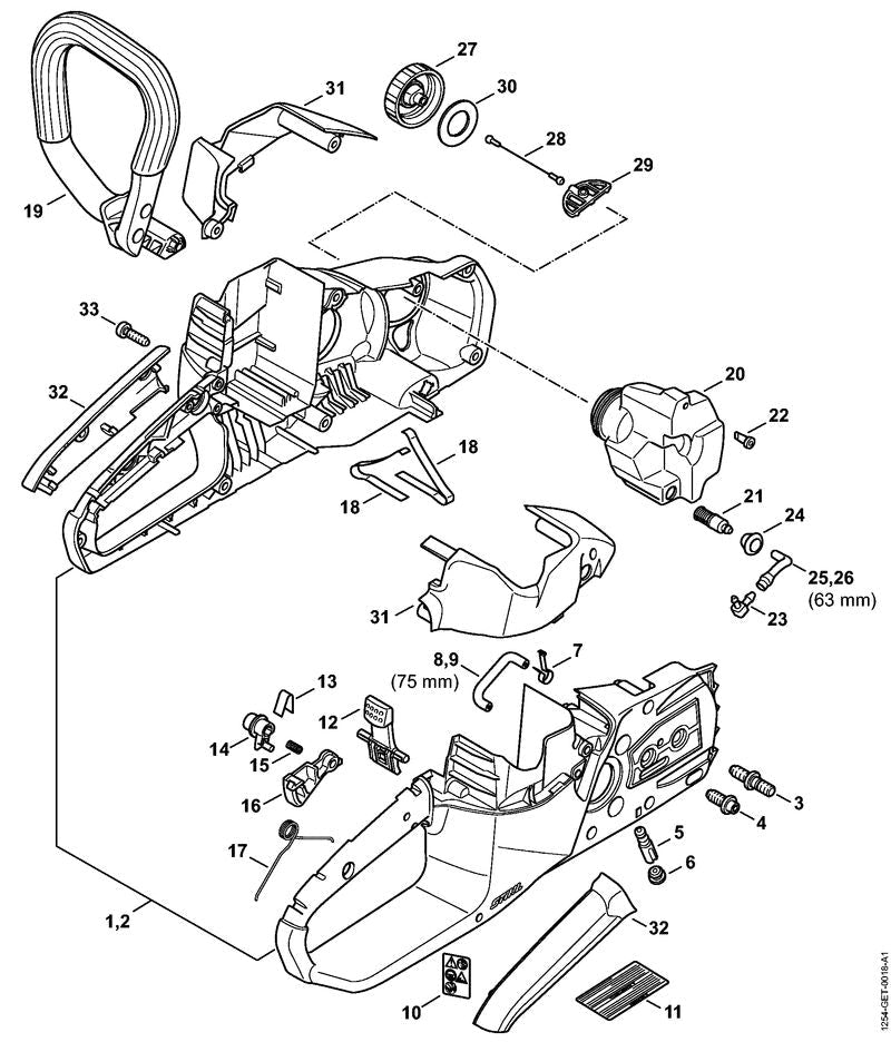 STIHL 12547911700 - Handlebar