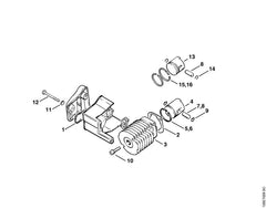 STIHL 11200343001 - Piston ring Ø 36x1.5 mm
