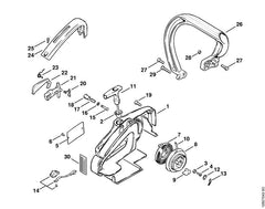 STIHL 00009980701 - Torsion spring