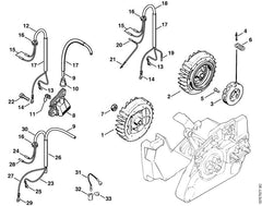 STIHL 11214403002 - Wiring harness