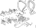 STIHL Poignée tubulaire (OEM 1121-790-1701)
