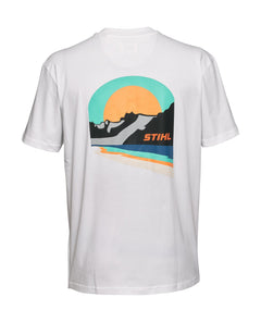 STIHL 04213013464 - STIHL T-shirt SZ XXL SUNSET WHITE blanc (OEM 0421-301-3464)