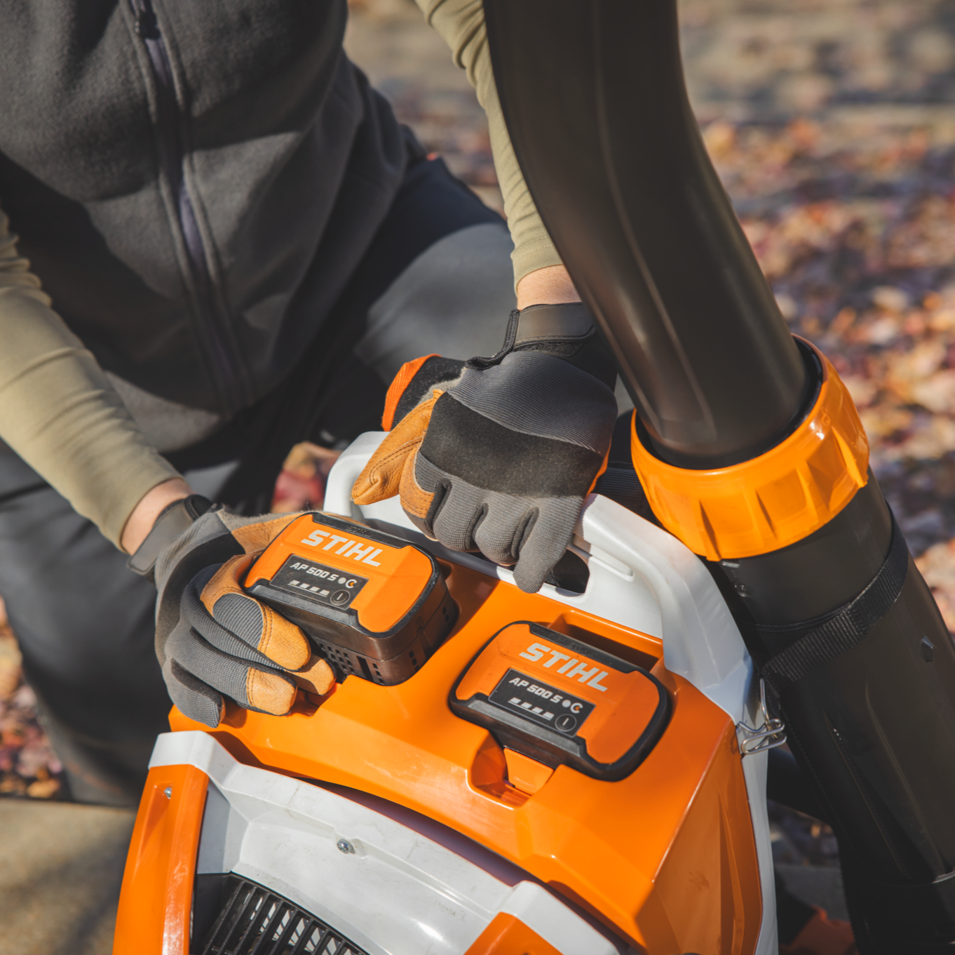 STIHL BRA 500 Souffleur à dos à batterie — Machine nue