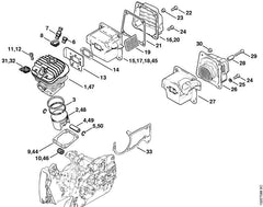 STIHL 11280302015 - Piston Ø 50 mm