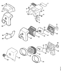 STIHL 11220801603 - Shroud