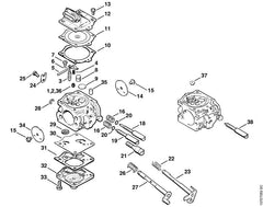 STIHL 11221215604 - Fixed jet 0.64