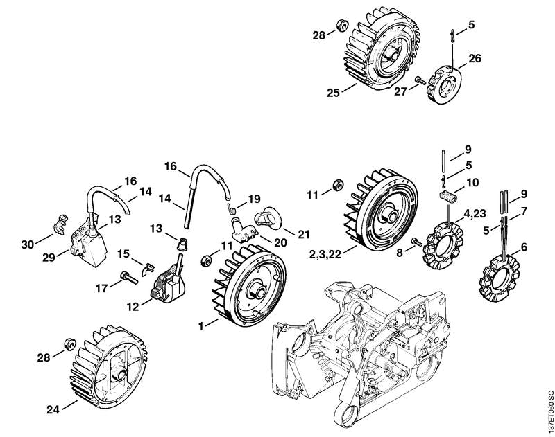 STIHL 11224001218 - Flywheel