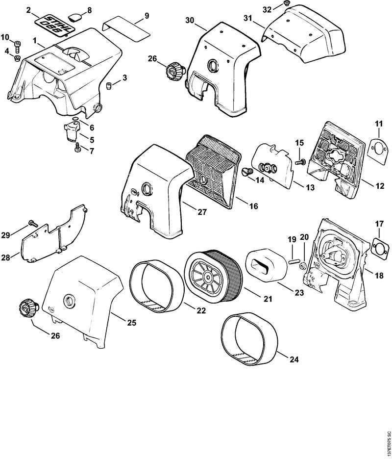 STIHL 00001240800 - Filter insert