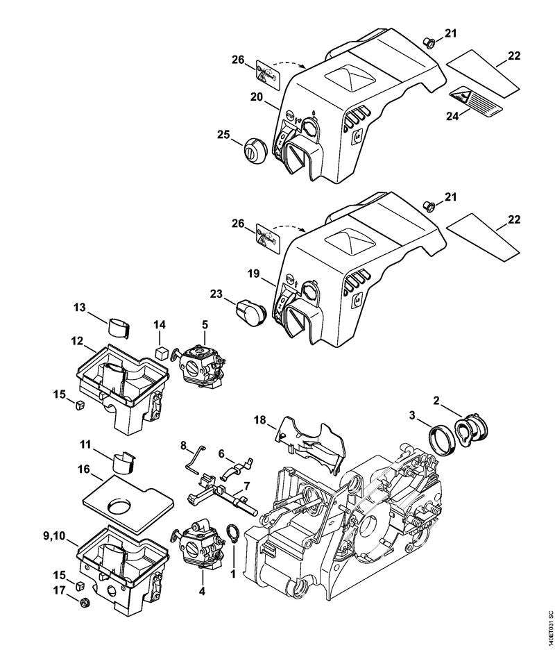 STIHL 11301404709 - Shroud