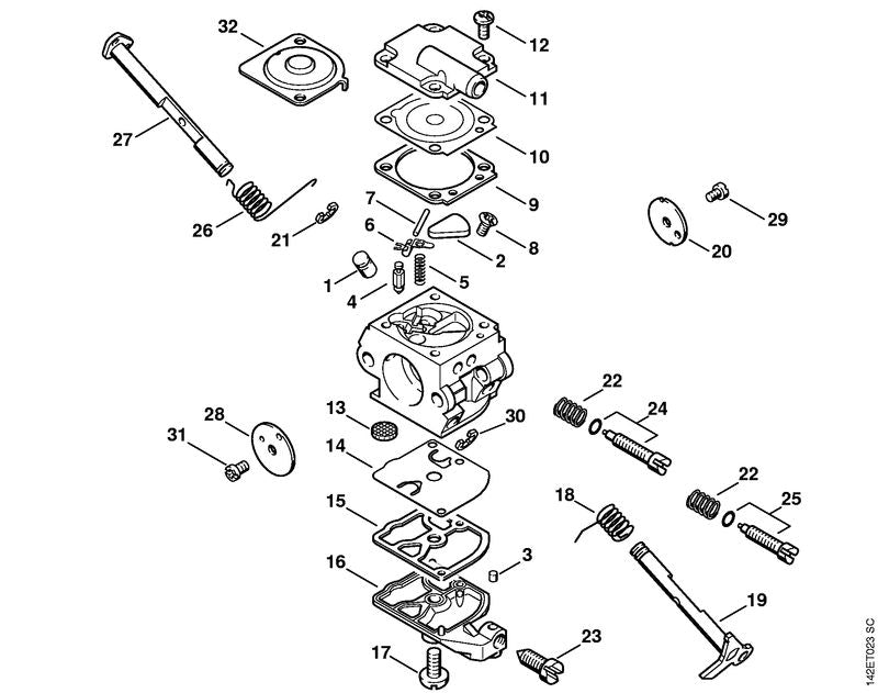 STIHL 00001214700 - Metering diaphragm