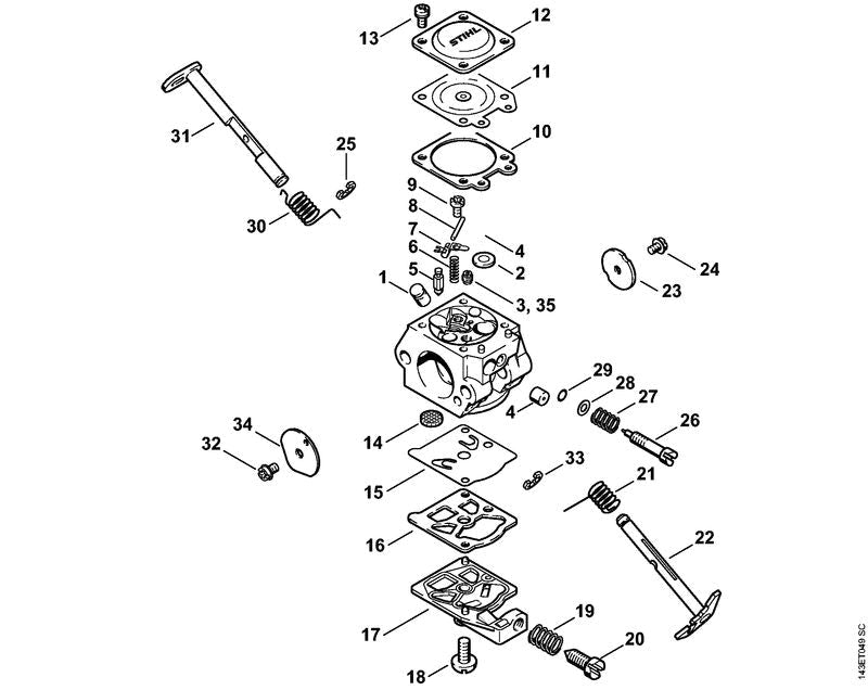 STIHL 41241223600 - Sealing ring