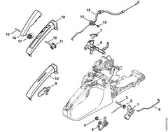 STIHL 11331602500 - Brake cable